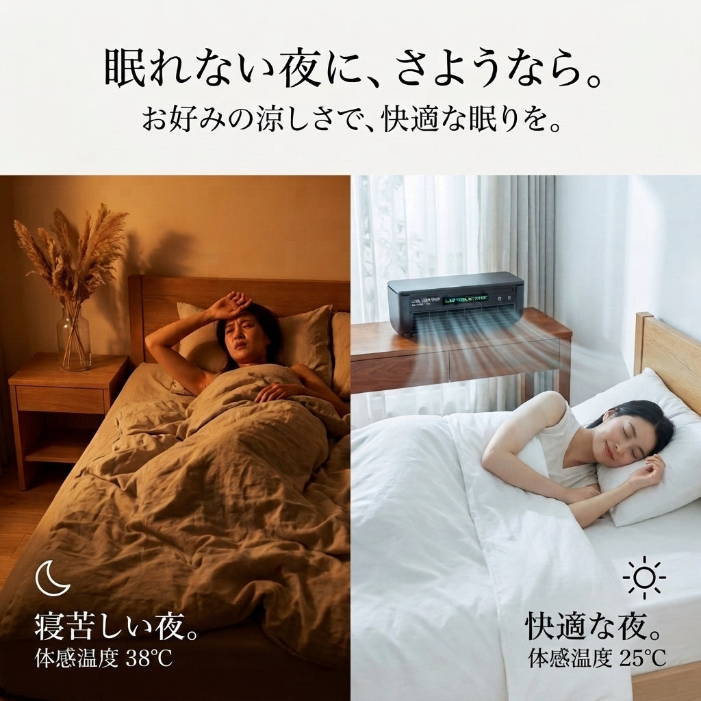 Katachi Air: コードレスポータブル冷風機