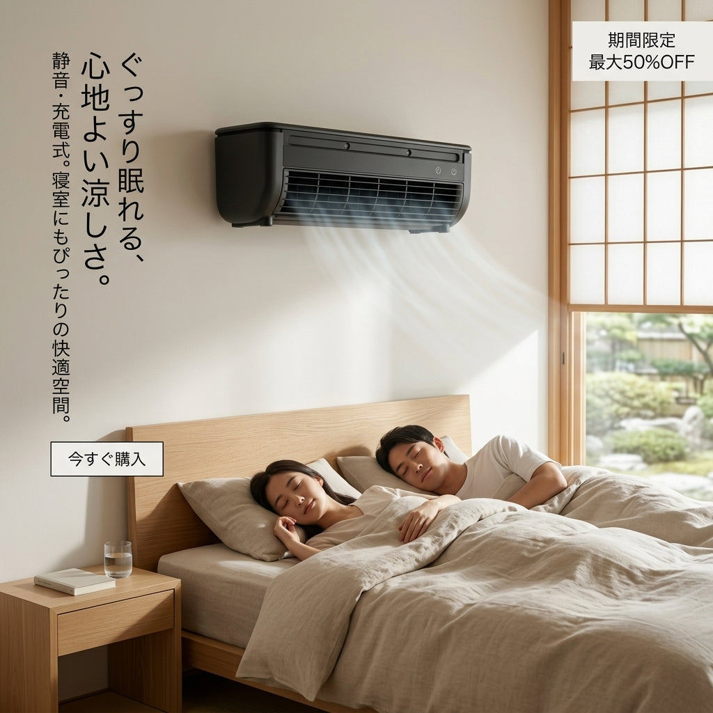 Katachi Air: コードレスポータブル冷風機